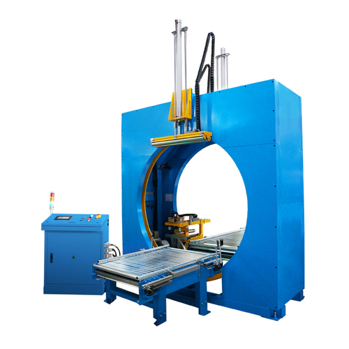 Horizontal Stretch Wrapping Machine - Color: Blue