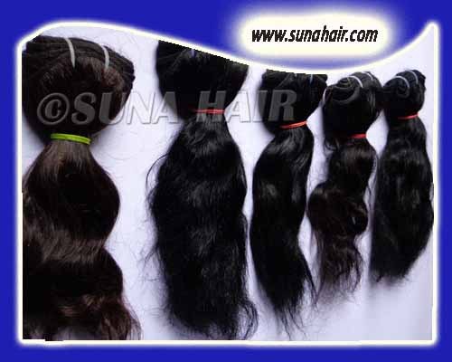 HOT! wholesale silky curly machine weft virgin hair extension