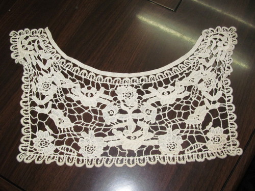 Ribbons & Laces - Beaded Lace Floral Design, 12x10 inches, Off-white | Durable Material, Elegant Design, Intricate Detail, Versatile Use