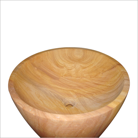 Stylish Marble Wash Basin - Marble, Variable Diameter, Round | Crack Resistant, Polished Finish, Sturdy Structure