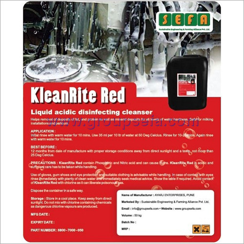 KleanRite Red 50ltr