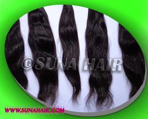 Human Hair machine weft with Premium Quality body wavy remy hair ex