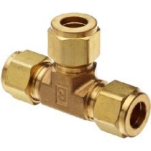 Brass Tee With Nut