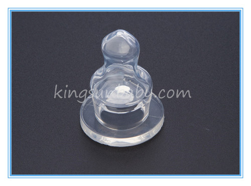 Transparent Standard Neck Baby Silicone Feeding Nipple