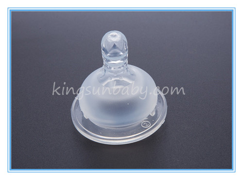 Transparent Silicone Milk Bottle Nipples In Wide Mouth