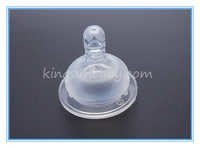Transparent Silicone Milk Bottle Nipples In Wide Mouth