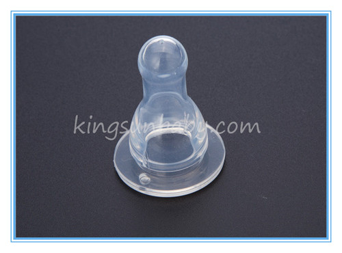 Standard-Neck Silicone Nipple - Food Grade Liquid Silicone, Sizes S/M/L, Transparent | Odorless, Non-Toxic, Easy to Clean, Durable