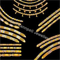 Designer Gold Bracelets - 18k, 22k Gold Alloy, 2-20 Mm Width | Elegant Style, Smooth Finish, Trendy Design, Durable Material