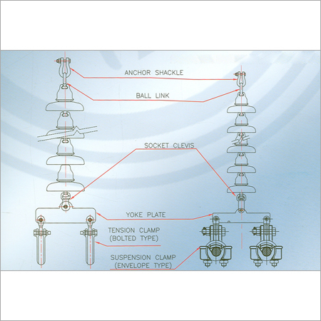 Single Suspension String for Twin Conductors