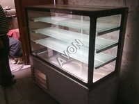 Silver And Transparent Pastry Cooler Cuboid (3+1) Frost Free