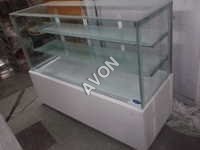 White And Transparent Pastry Cooler Cuboid(2+1) Frost Free With Corian