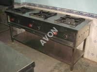 Three Burner Indian Cooking Range(72x24x34)