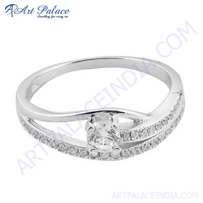 Silver Jewelry Diamond Ring