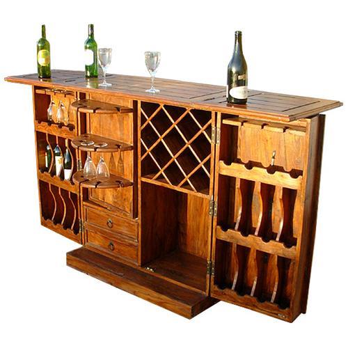 Brown Bar Cabinet