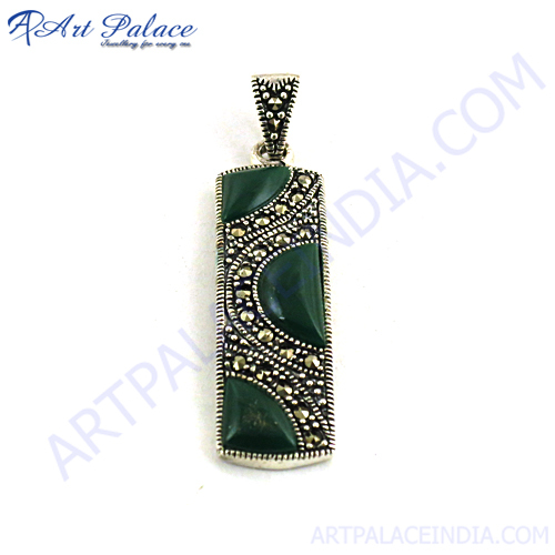 Exclusive Marcasite Silver Pendant 