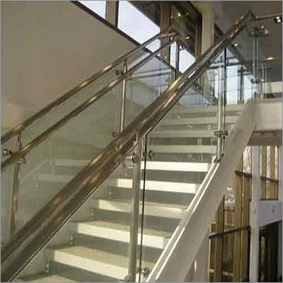 Designer Glass Staircase Railing