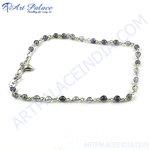 Antique Silver Beaded Bracelet