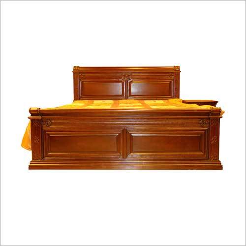 Double Bed - Solid Wood, 6ft x 5ft, Polished Finish | Sturdy Frame, Elegant Design, Comfortable Sleep