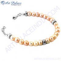 Handmade Silver Bead Bracelet