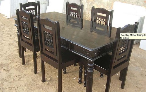 Leather Dining Table