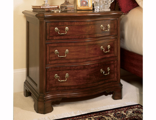 Wooden Sideboard Cabinet - Solid Wood, Dark Brown, Three Drawers | Handcrafted, Durable, Elegant Design, Metal Hardware