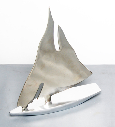 Silver Coated Shiny Boat