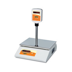 Digital Table Top Weighing Scale - Stainless Steel, 12x12x10 Inches | Accuracy: 1G, Capacity: 30Kg, LCD Display, Compact Design, User-Friendly Operations, Low Voltage Use, Durable, Space Saving