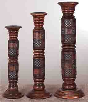 Wooden Lamp Stand