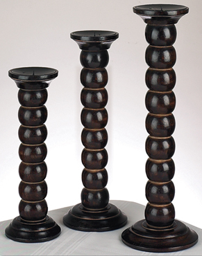 Wooden Candle Stands Brown