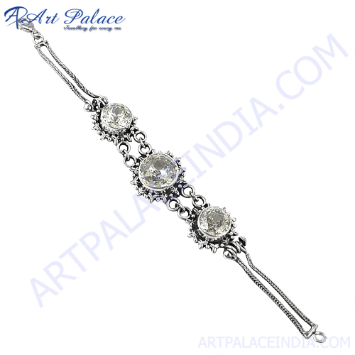 CZ Silver Bracelet