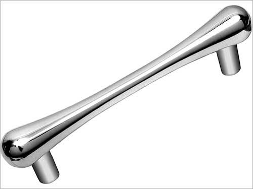 White Metal Cabinet Handle - Metal 120x25x20mm Chrome, M4 Screw | Durable, Elegant Design, Strong Grip