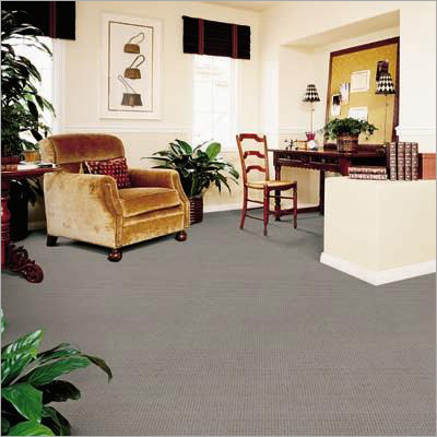 Nonwoven Synthetic Carpet - Synthetic Fibers 5-10mm Gray, Soft Texture, Durable, Sound Absorption