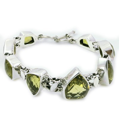 Lemon Quartz Ethnic Bracelet