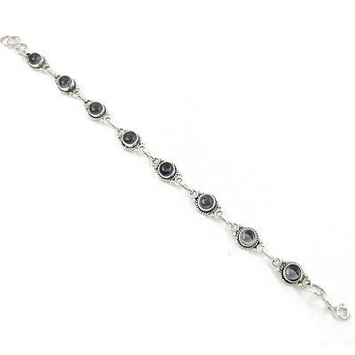 Indian Ethnic Trandy Cz Silver Bracelet