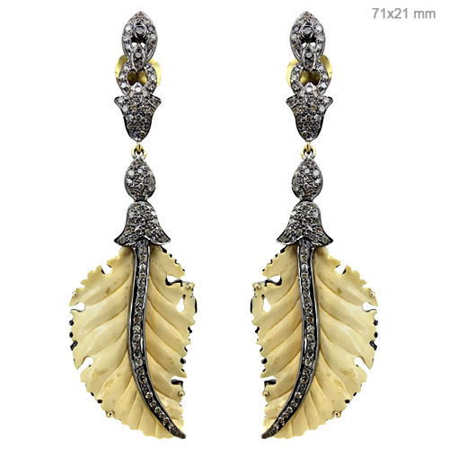 Diamond Ivory Earrings
