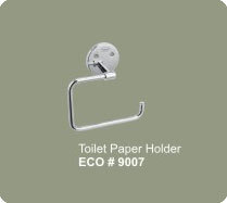 Eco Collection Paper Holder - Stainless Steel 15x10cm, Chrome Finish | Easy Install, Durable, Rust Resistant, Space Saving, Stylish Look, Easy Cleaning