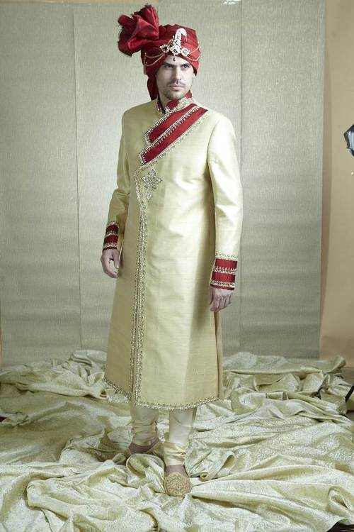 Angrakh Wedding Sherwani