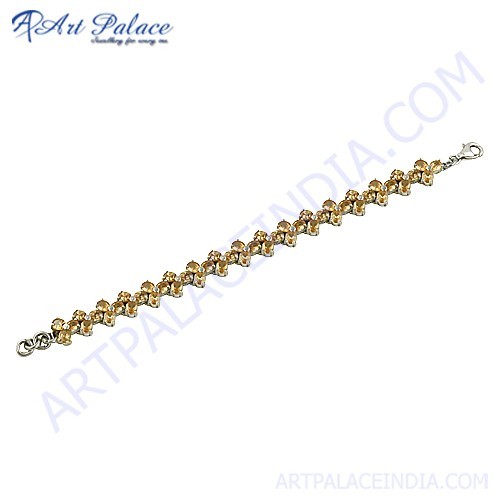 Gold Plated Silver Daimond Bracelet