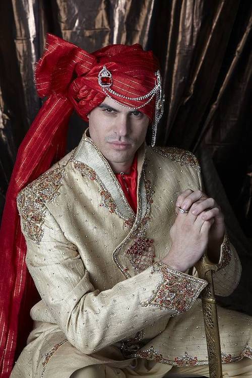 Cream Sherwani