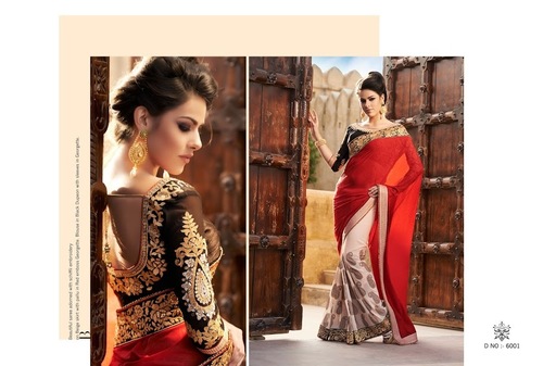 Designer Net Sarees