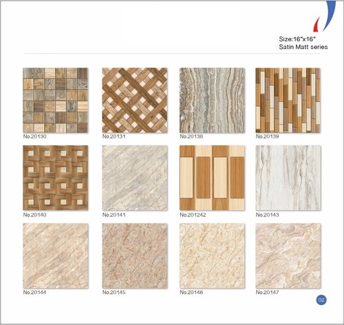 Multi Color Latest Satin Matt Floor Tiles