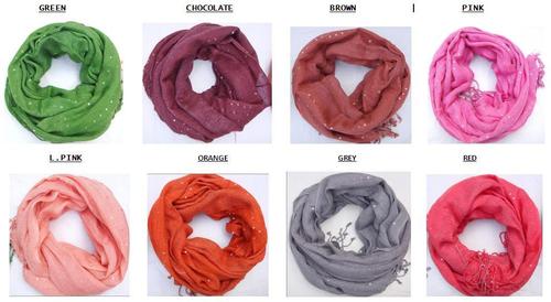 Viscose solid dyed scarve