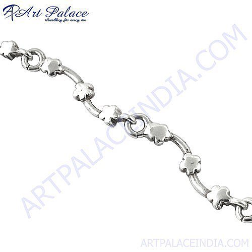 Atterctive Flower Silver Bracelet