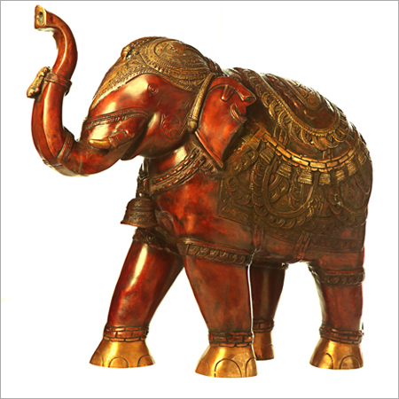 Wooden Elephants with Antique Bronze finish