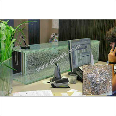 Glass Reception Desk
