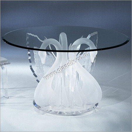 Round Glass Pedestal Dining Table
