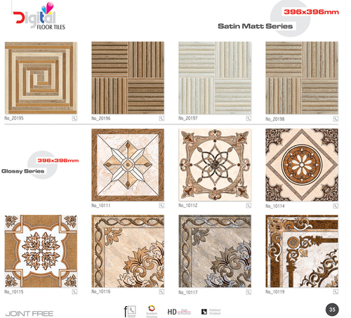 New Ceramic Floor Tiles 396 x 396