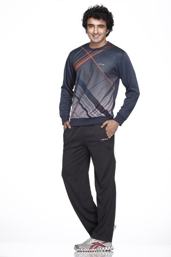 Men's Sports Round Neck Graphic Sweatshirt