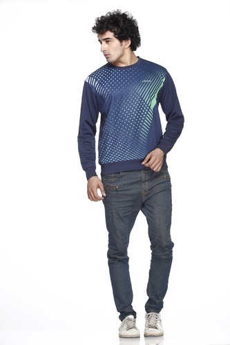 Men's Round Neck Graphic Sweatshirt