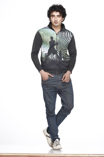 Men's Sports Graphic Zipper Jacket